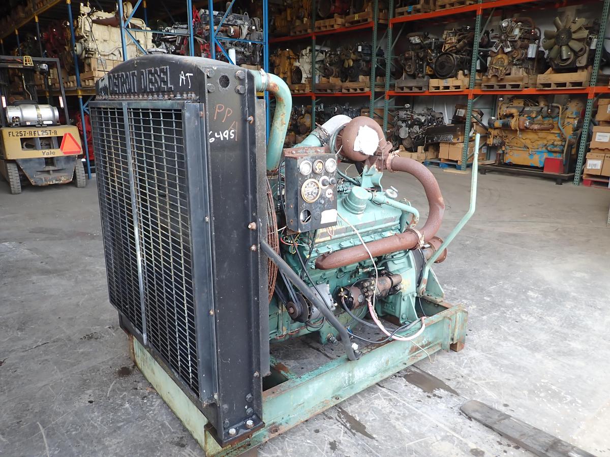 Used Detroit Diesel 8V71TA Industrial Engine w/ PTO CLUTCH!