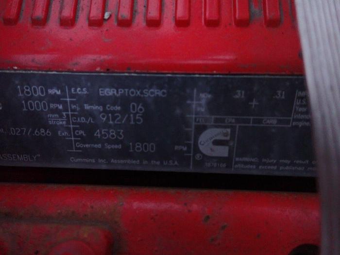 Used 2016 Cummins ISX 400 Turbo Diesel Engine LOW MILES!  CPL 4583 CM2350