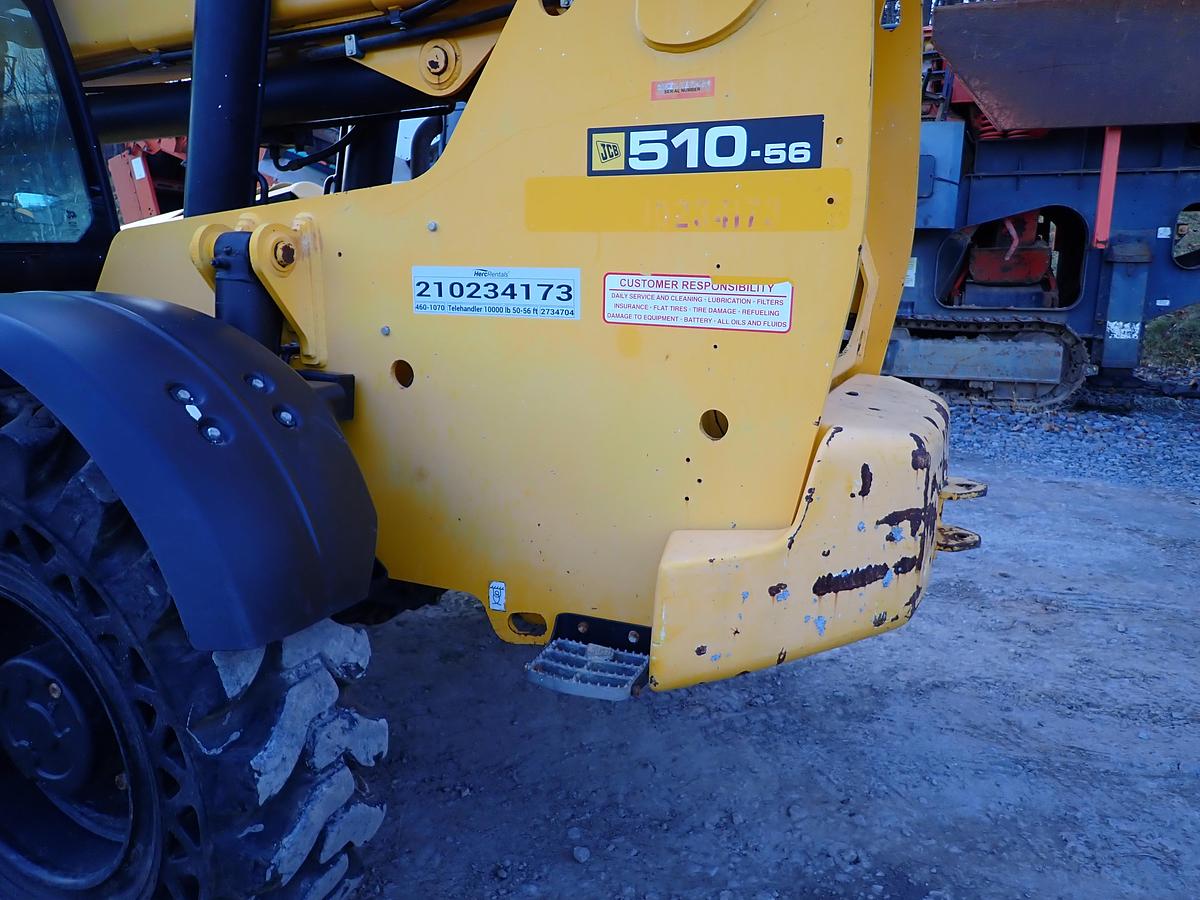 Used 2018 JCB 510-56 10K Telehandler 3500 HOURS