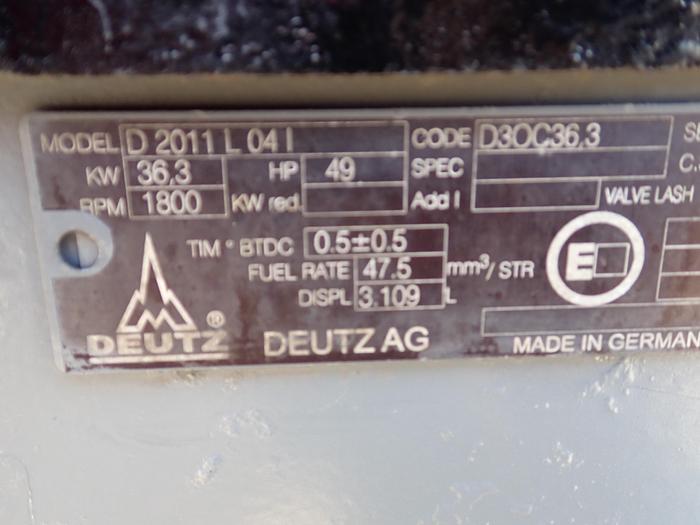 Used 2008 Deutz D2011 L04I Diesel Engine