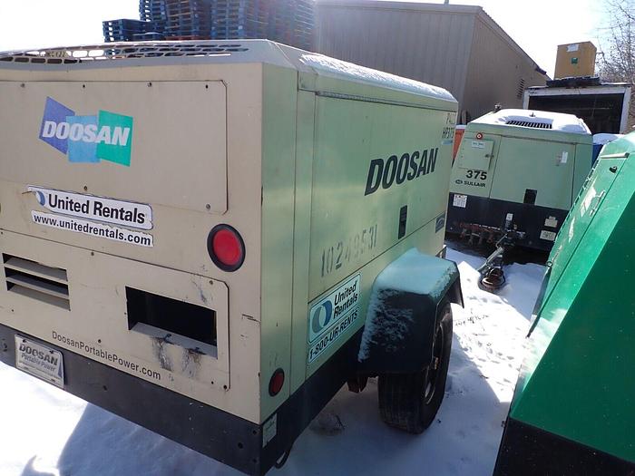 Used 2014 Doosan P425/HP375-T4I Air Compressor 375 CFM 150 PSI VIDEO! Cummins