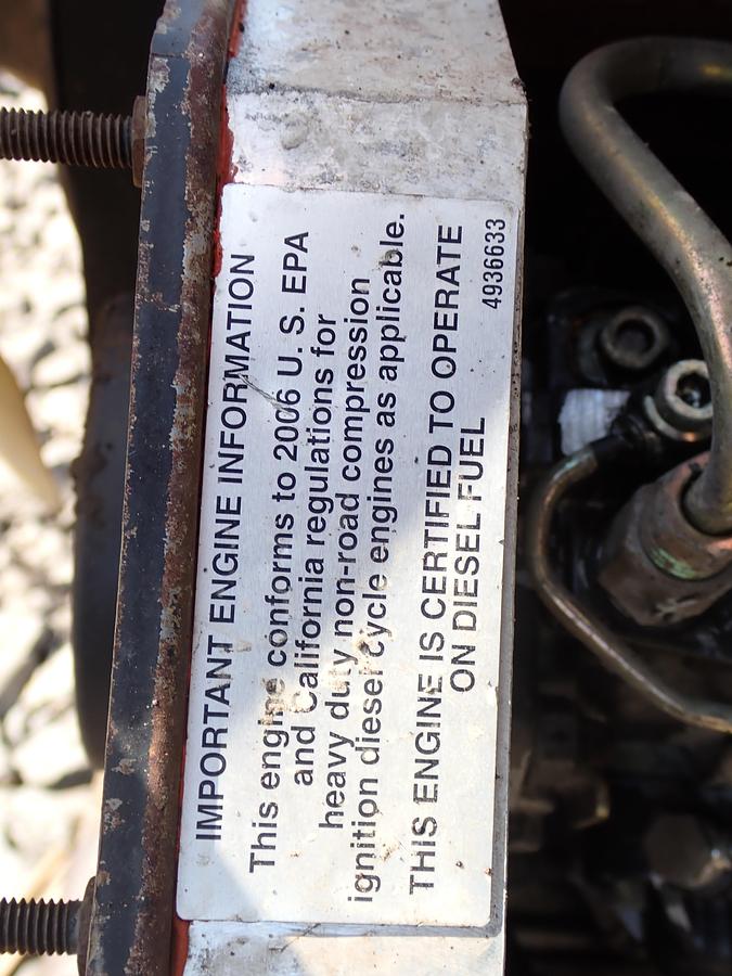 Used 2006 Cummins B3.9C 125 Turbo Diesel Engine CPL 8039