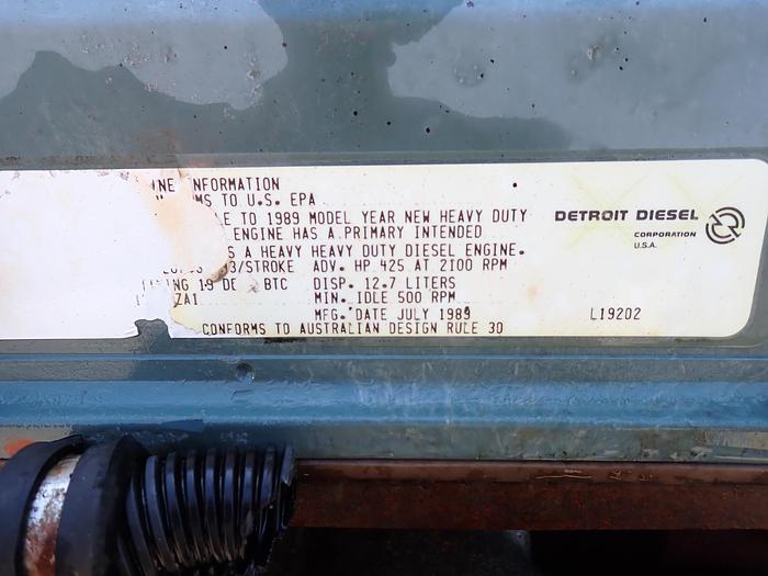Used 1989 Detroit Diesel 12.7 Series 60 DDEC