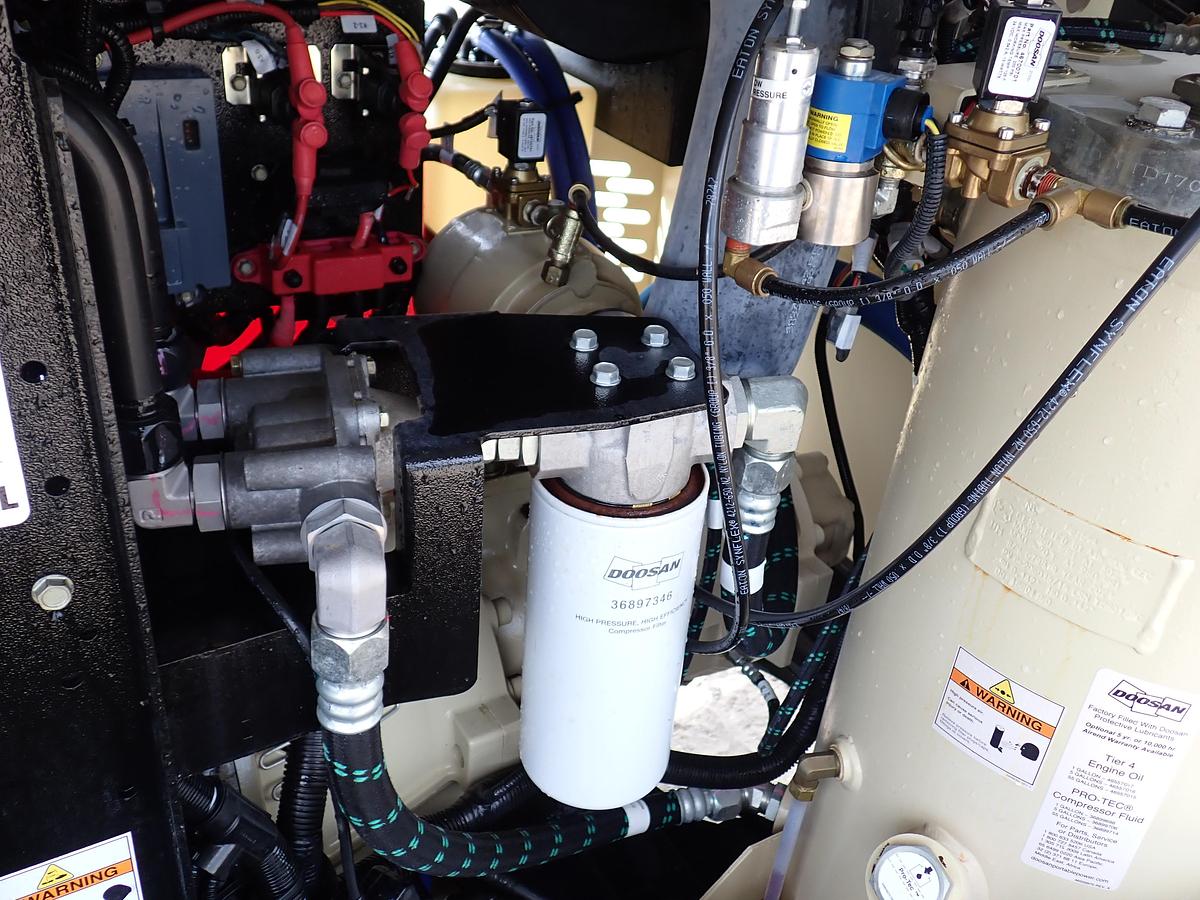 Used 2023 Doosan P425/HP375 Air Compressor 512 HOURS