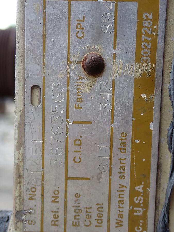 Used 1989 Cummins LTA10-C Diesel Engine 315 HP L10 CPL 894