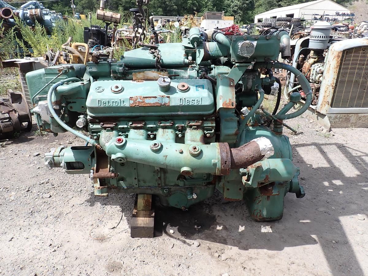 Used Detroit Diesel 8V71TA MARINE Engine 7082-3300 LEFT HAND ROTATION