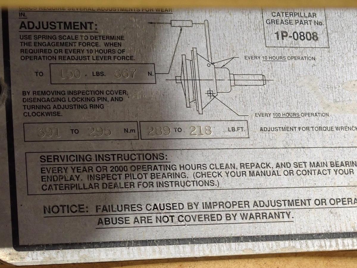 Used 2008 CAT C13 Diesel Engine POWER UNIT w/ PTO Clutch