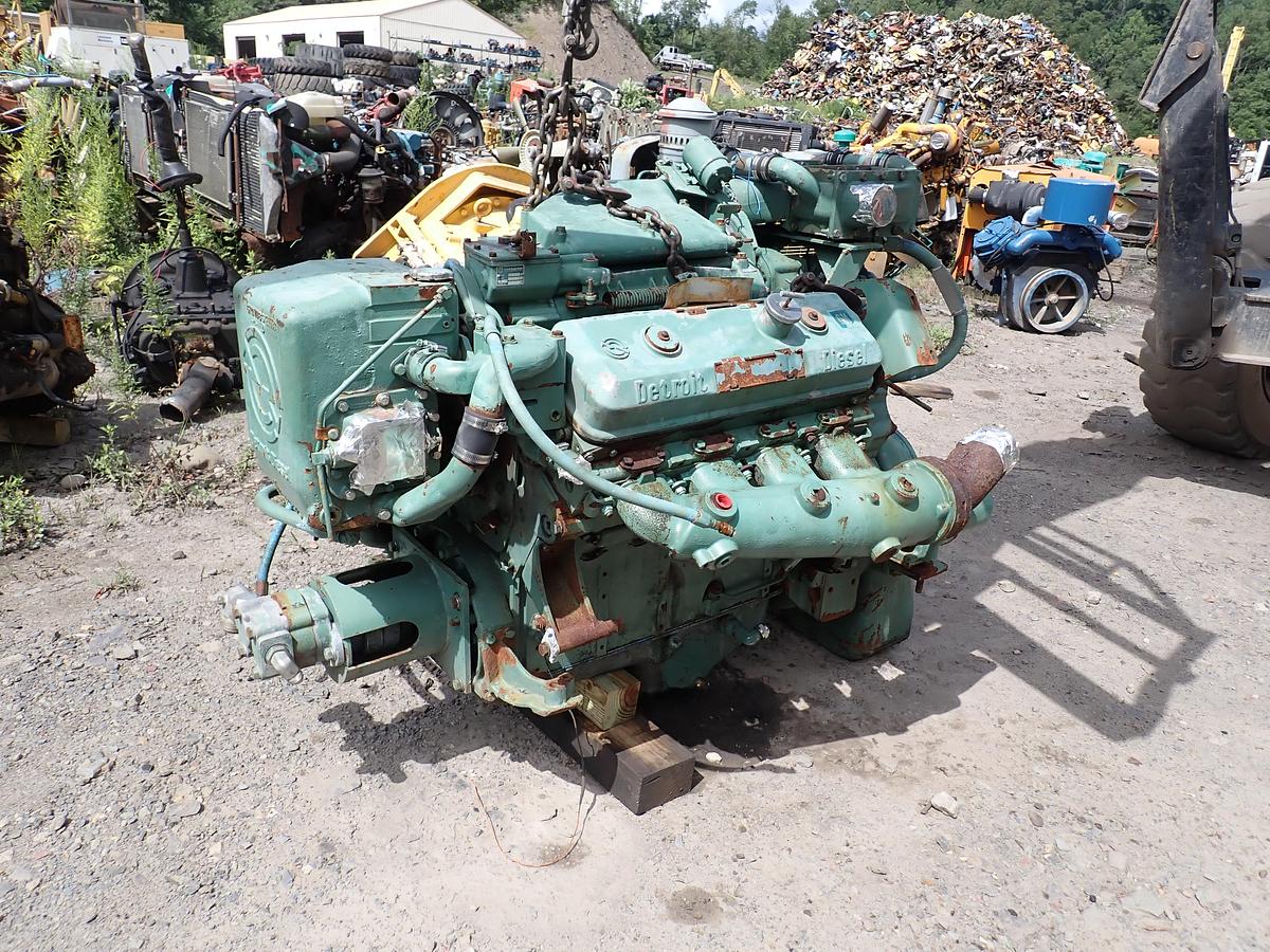 Used Detroit Diesel 8V71TA MARINE Engine 7082-3300 LEFT HAND ROTATION