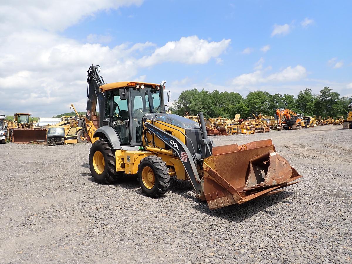 Used 2018 John Deere 410L Loader Backhoe LOADED! Q/C FORKS EXTENDAHOE