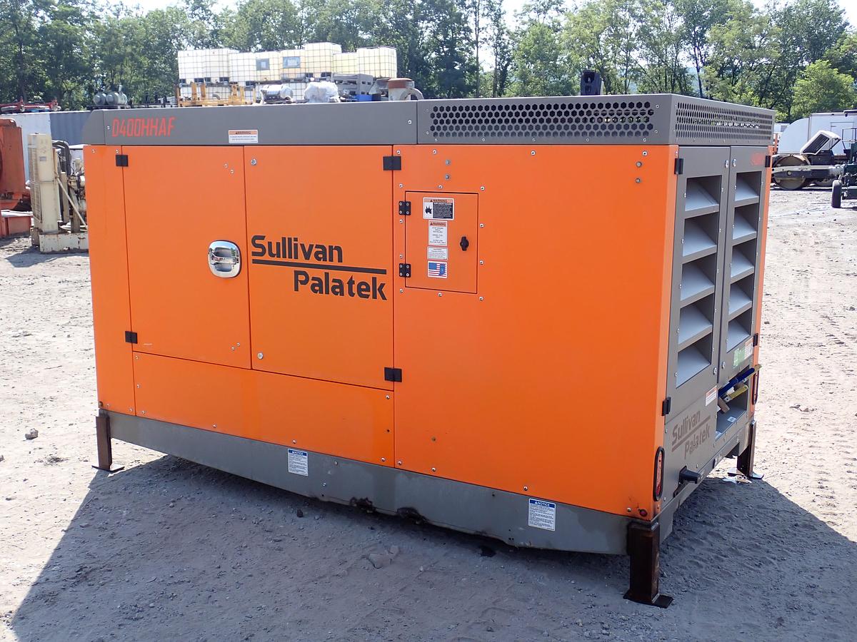 Used 2019 Sullivan Palatek D400PHHJD4AF 400 CFM Air Compressor 258 HOURS