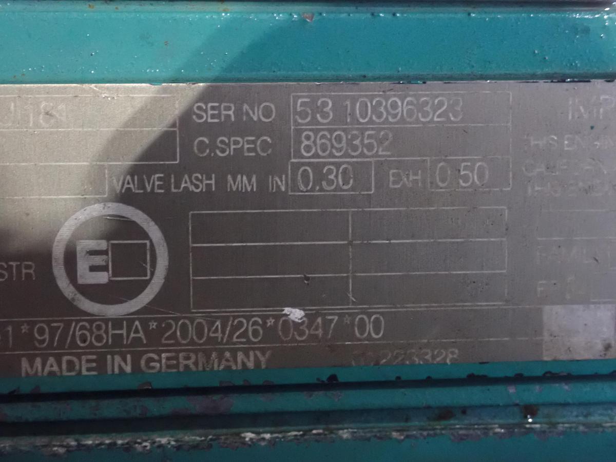 Used 2007 Volvo TAD750 VE Diesel Engine