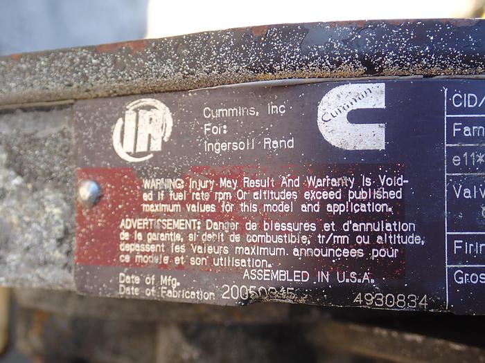Used 2005 Cummins 6CTA 8.3 Diesel Engine CPL 8185