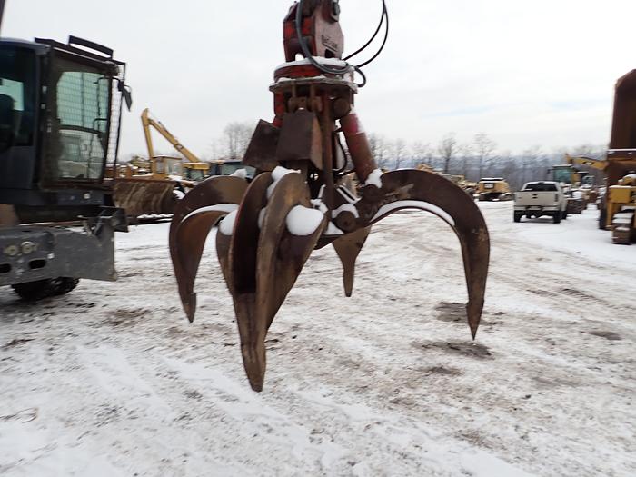 Used 2019 Fuchs MHL340 Material Handler w/ Anvil Rotating Grapple