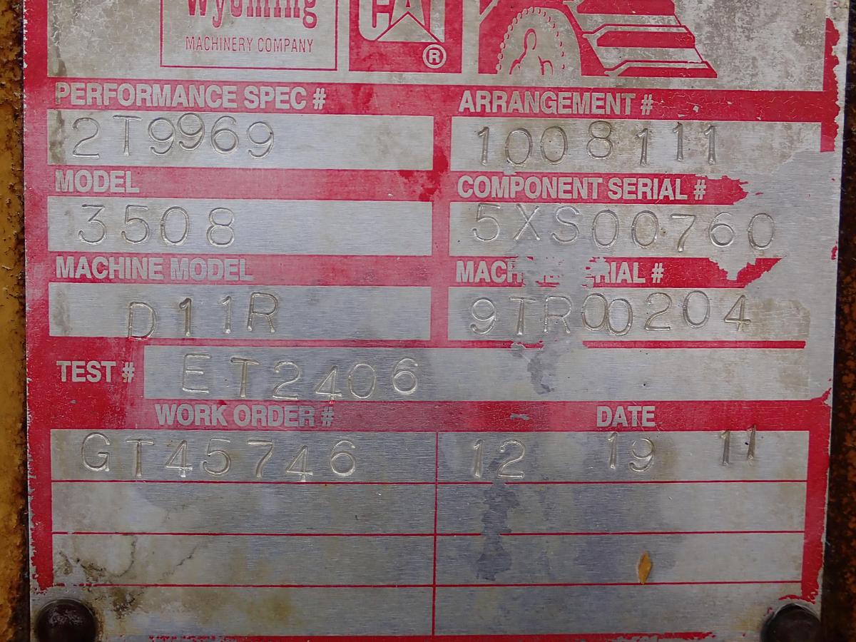 Used 1997 CAT 3508B Diesel Engine D11R AR # 100-8111