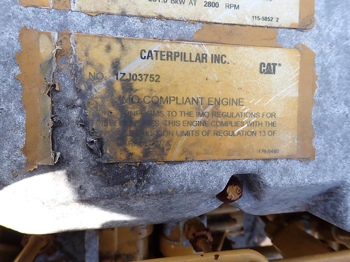 Used  2003 CAT 3126 Marine Engine 350 HP w/ Gear MECHANICAL 179-0782