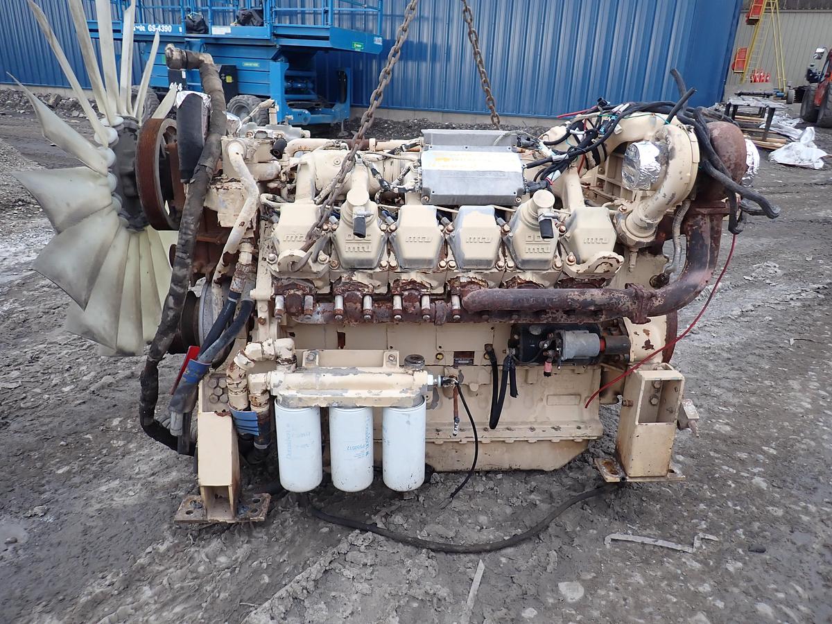 Used 2009 MTU 12V2000 Diesel Engine LOW HOURS