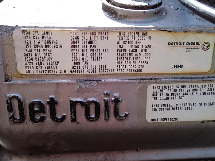 Used 1994 Detroit Diesel 6V92TA DDEC Truck Engine