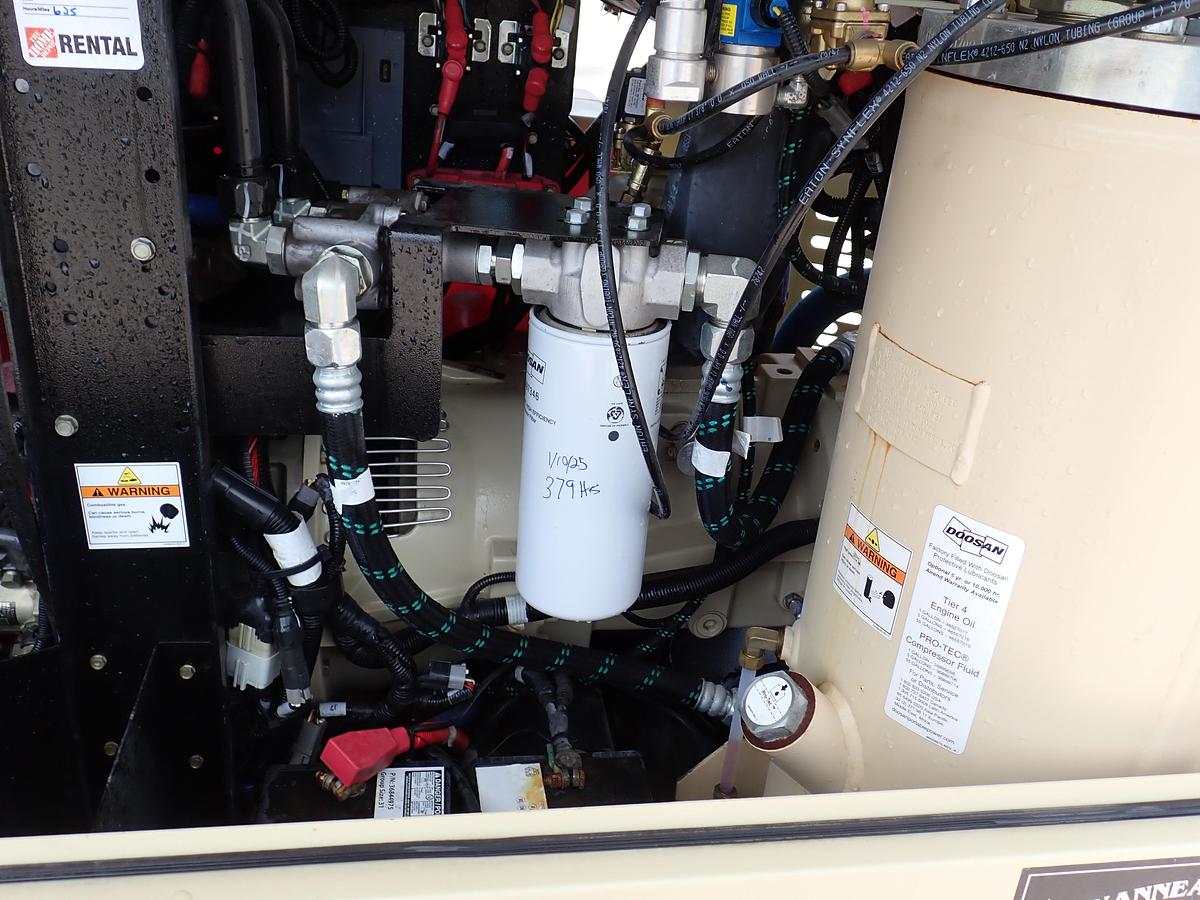 Used 2023 Doosan P425/HP375 Air Compressor 409 HOURS!