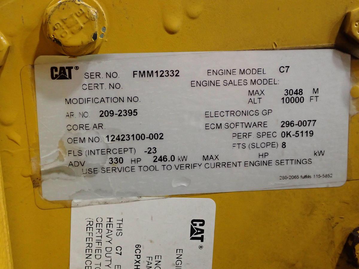 Used 2006 CAT C7 Diesel Engine 330 HP FMM Truck GOV'T SURPLUS