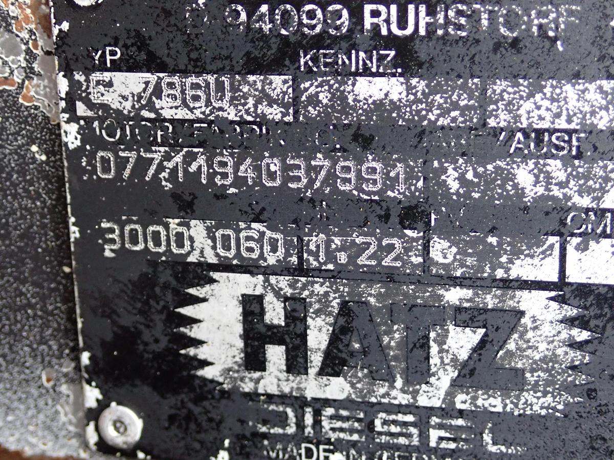 Used Hatz E786U Diesel Engine HYDRAULIC POWER UNIT!