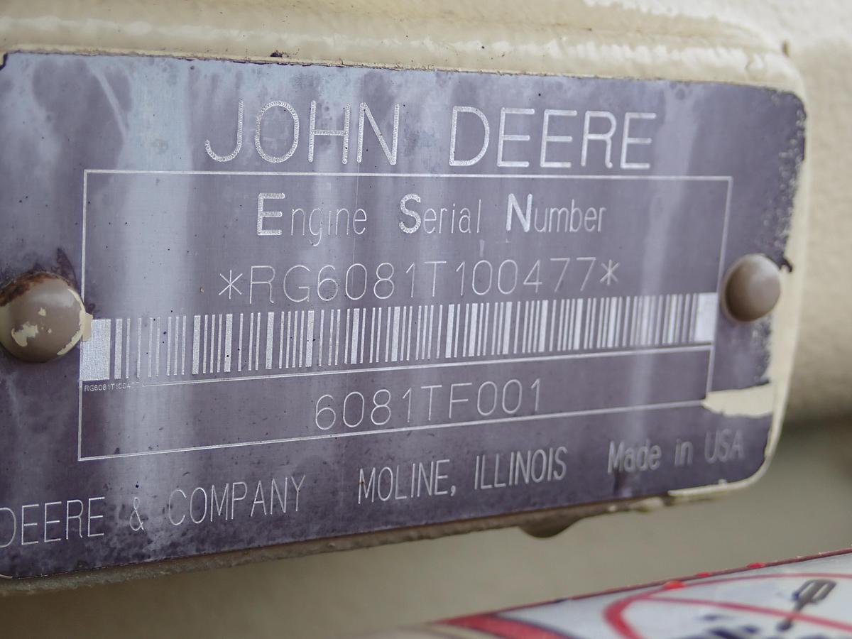 Used 2000 John Deere 6081TF001 Diesel Engine 