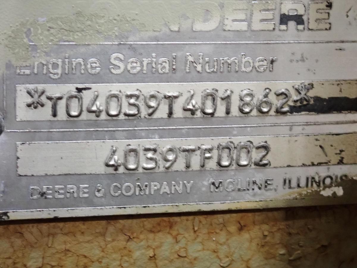 Used John Deere 4039T Turbo Diesel Engine 499 HOURS! 