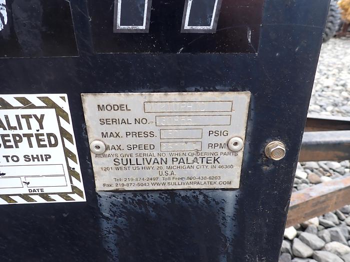 Used 2013 Sullivan Palatek D210 Portable Air Compressor