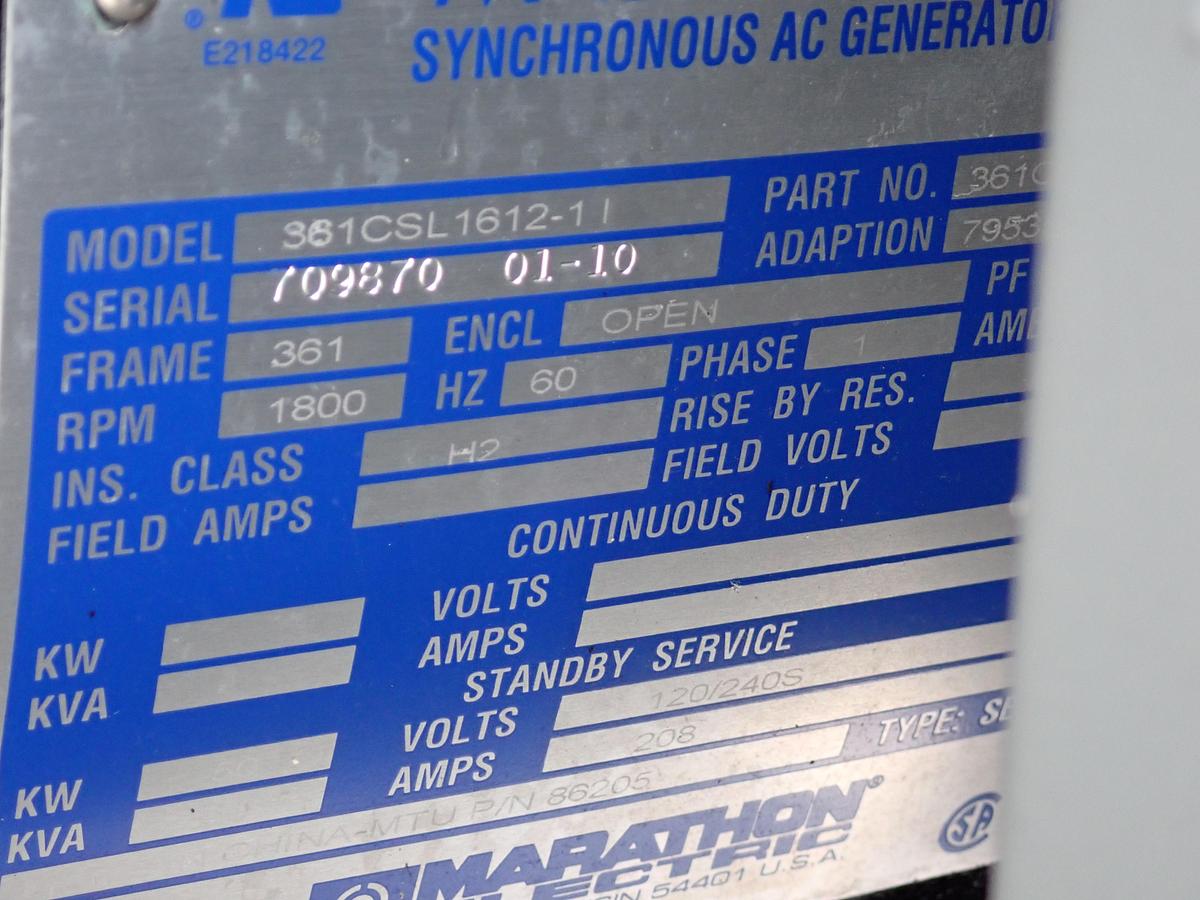 Used 2012 Pramac GEW65J 50 KW Standby Generator