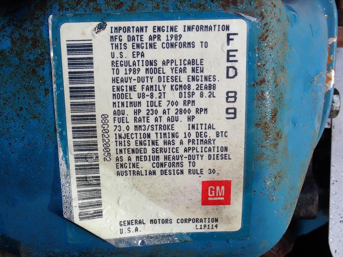 Used 1989 Detroit Diesel 8.2T Turbo Diesel Engine 6500 MILES!!