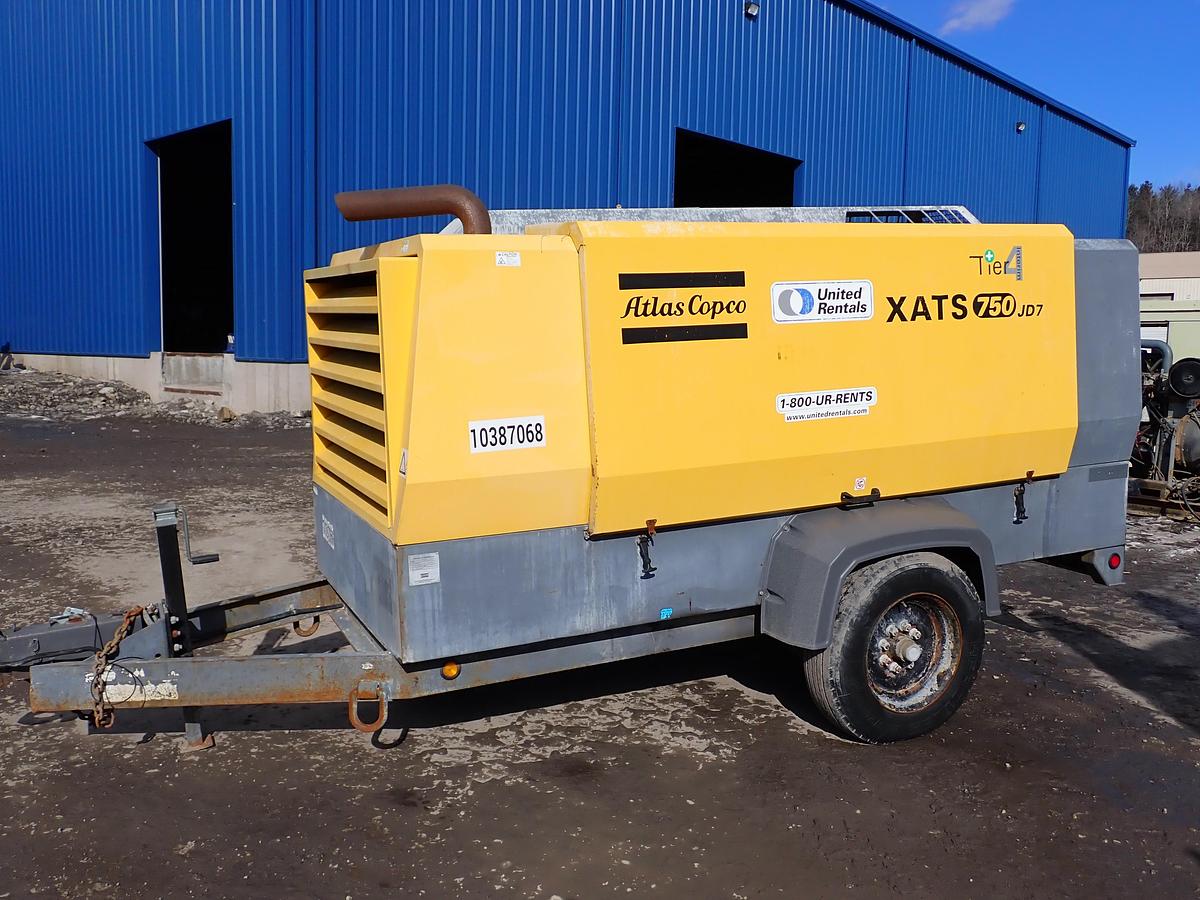 Used 2014 Atlas Copco XATS750JD7 750 CFM Air Compressor 150 PSI!