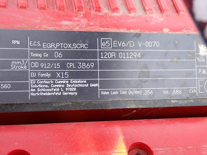 2020 Cummins QSX15 600 Diesel Power Unit CPL 3869