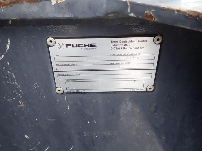 Used 2019 Fuchs MHL340 Material Handler w/ Anvil Rotating Grapple