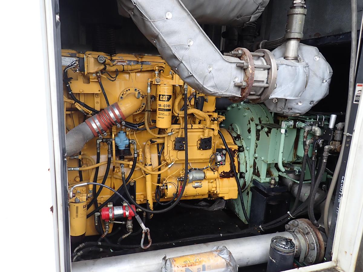 Used 2004 Sullair DE18 1550 CFM Oil Free Air Compressor CAT C16 5281 HRS