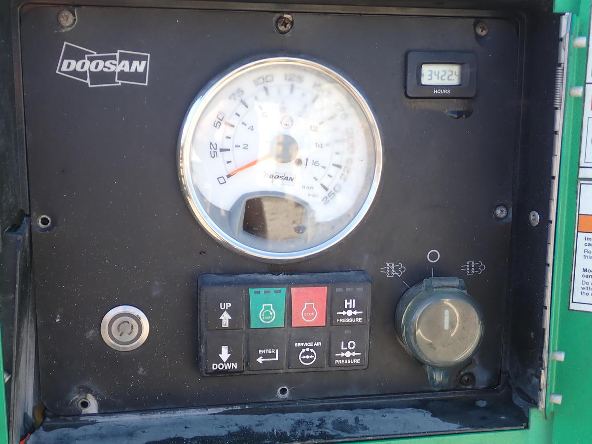 Used 2017 Doosan HP450/VHP400WCU Air Compressor 200 PSI!