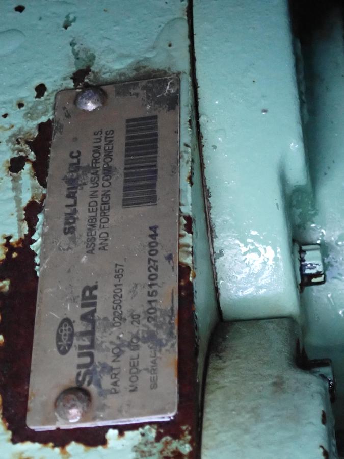 Used 2016 Sullair 700HH-AF/DTQ 700 CFM Air Compressor 200 PSI!