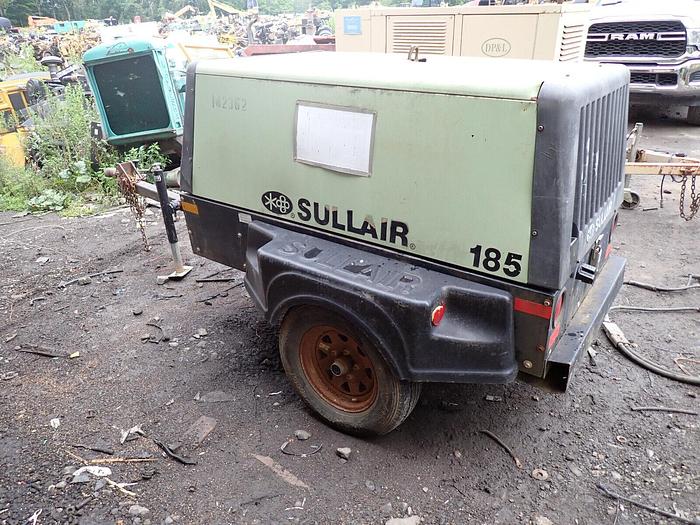 Used 2005 Sullair 185DPQ 185 CFM Air Compressor CAT DIESEL! Trailer Towable