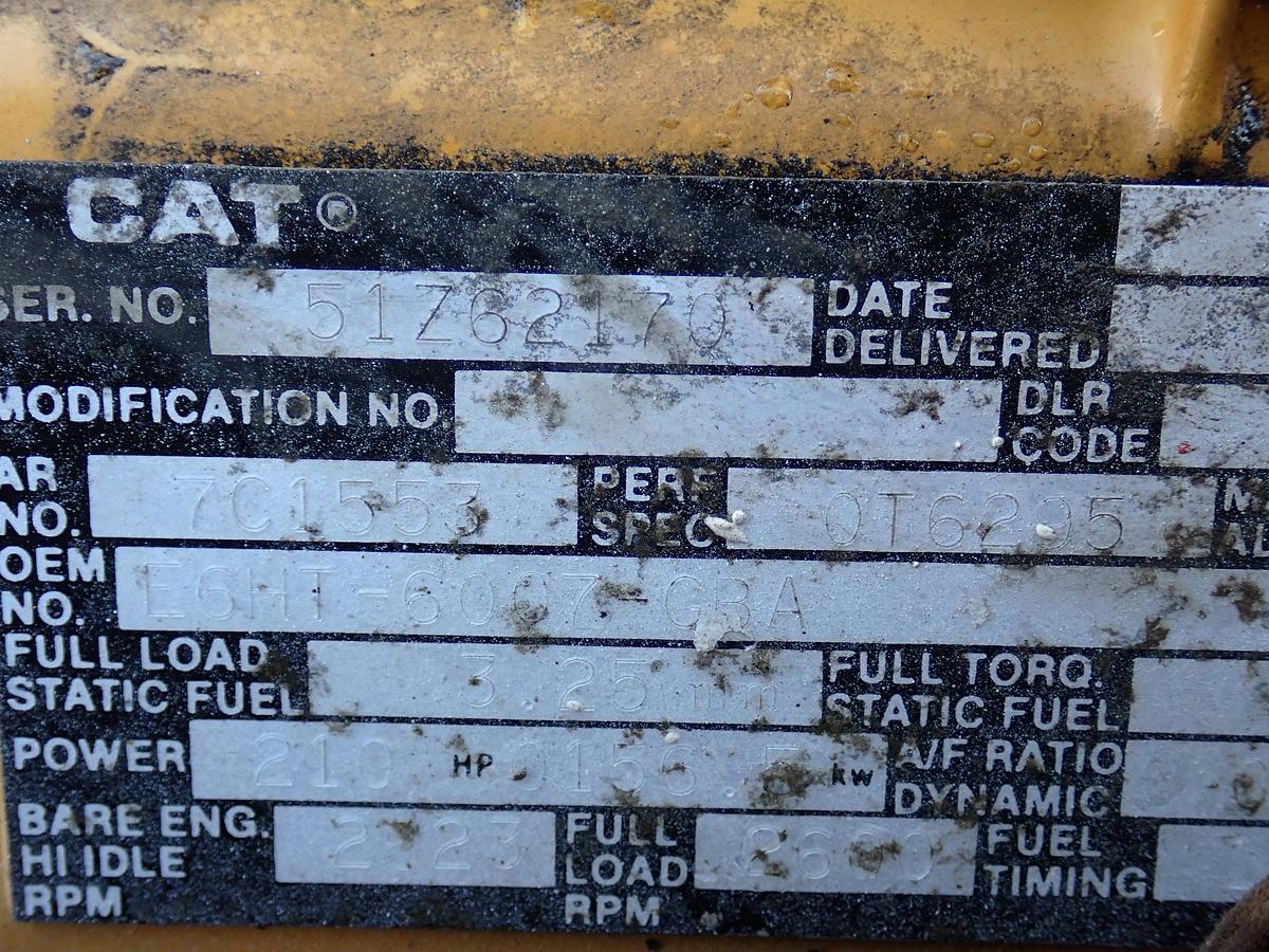 Used 1986 CAT 3208 Diesel Engine 16K MILES! AR # 7C-1553