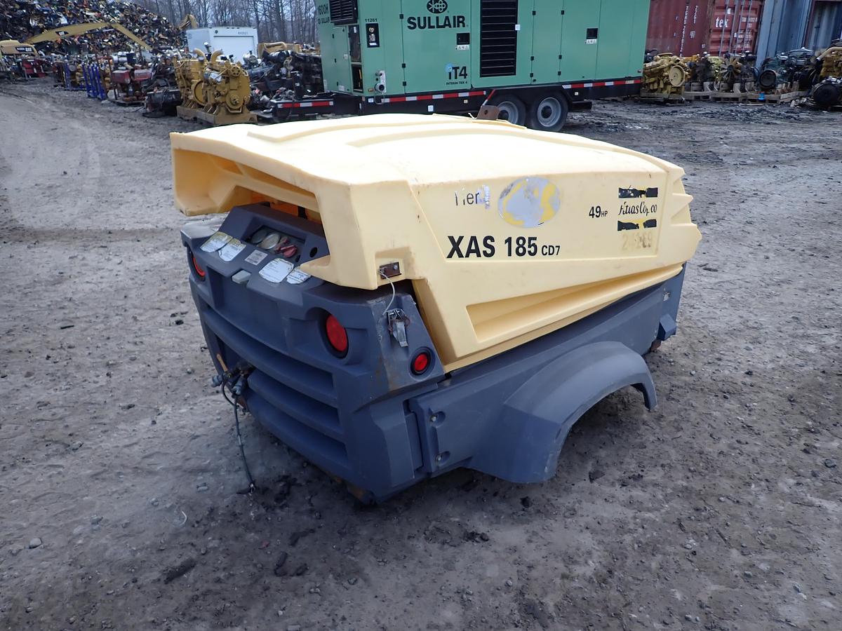 Used 2016 Atlas Copco XAS185CD7 Air Compressor 961 HOURS!