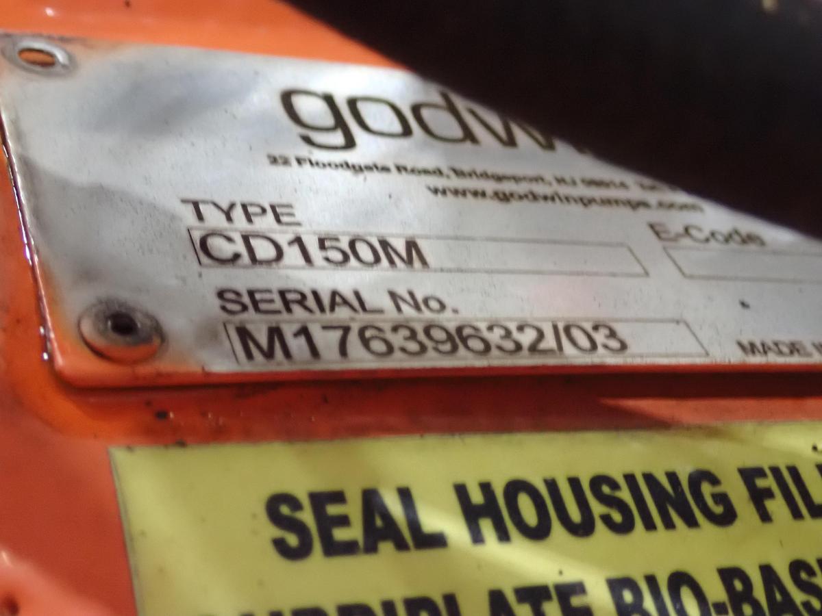 Used 2017 Godwin CD150M 6" Water Pump John Deere Diesel