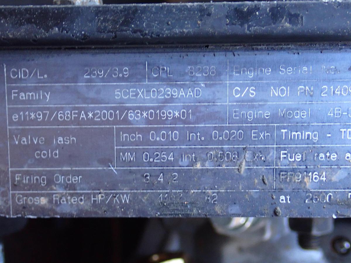 Used 2005 Cummins 4BT 3.9 Diesel Engine POWER UNIT CPL 8238