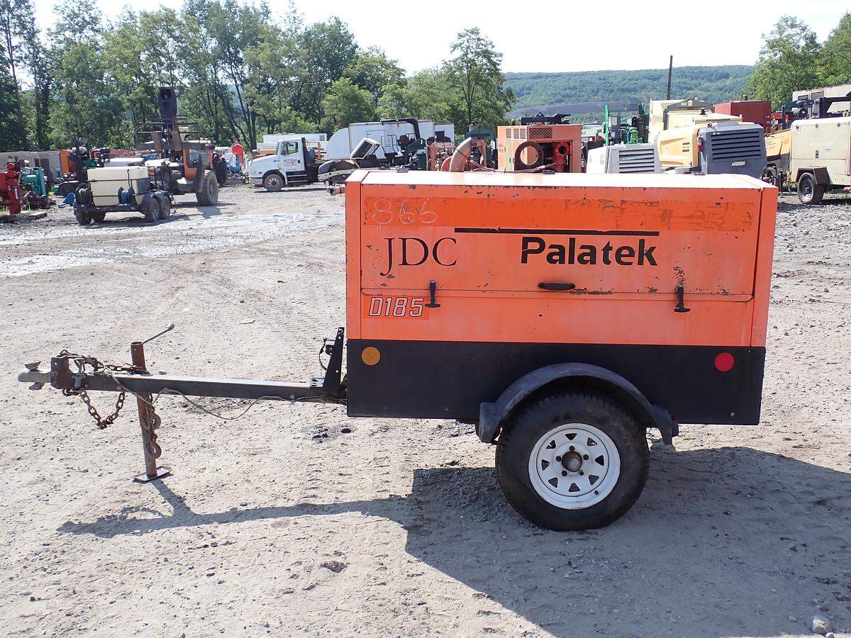 Used Sullivan Palatek DF185P3IZ 185 CFM Air Compressor ISUZU DIESEL