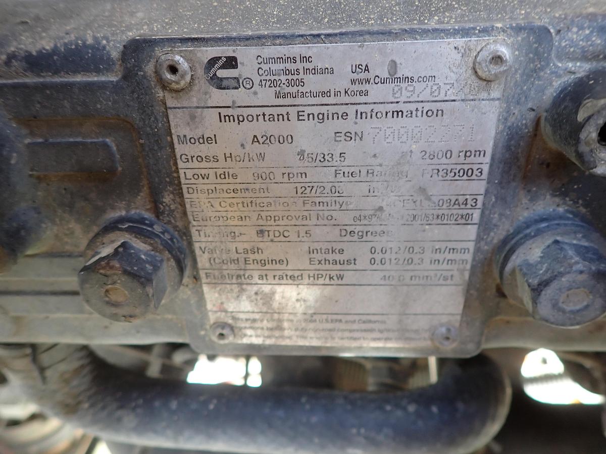 Used 2004 Cummins A2000 Diesel Engine POWER UNIT w/ PTO Clutch