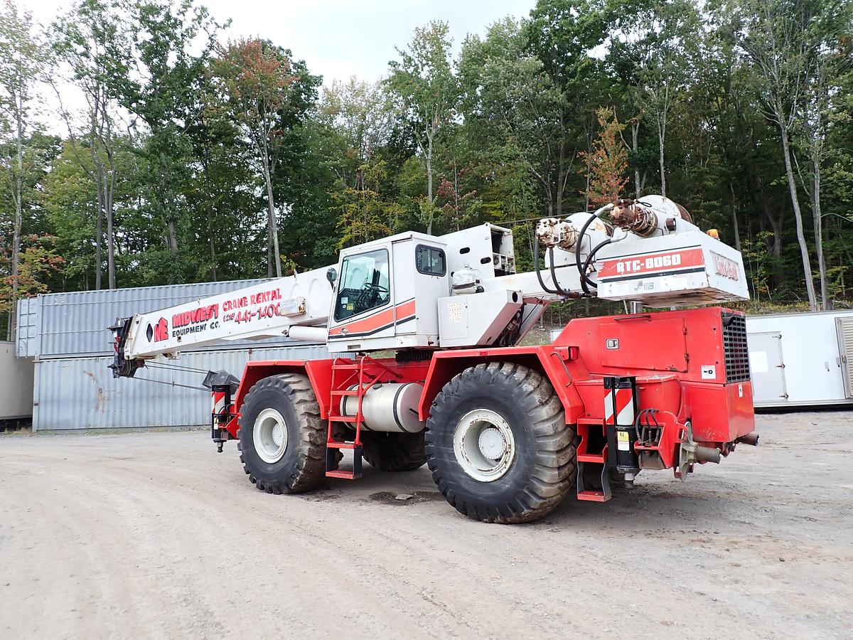 Used 1997 Link-Belt RTC-8060 60 Ton Rough Terrain Crane