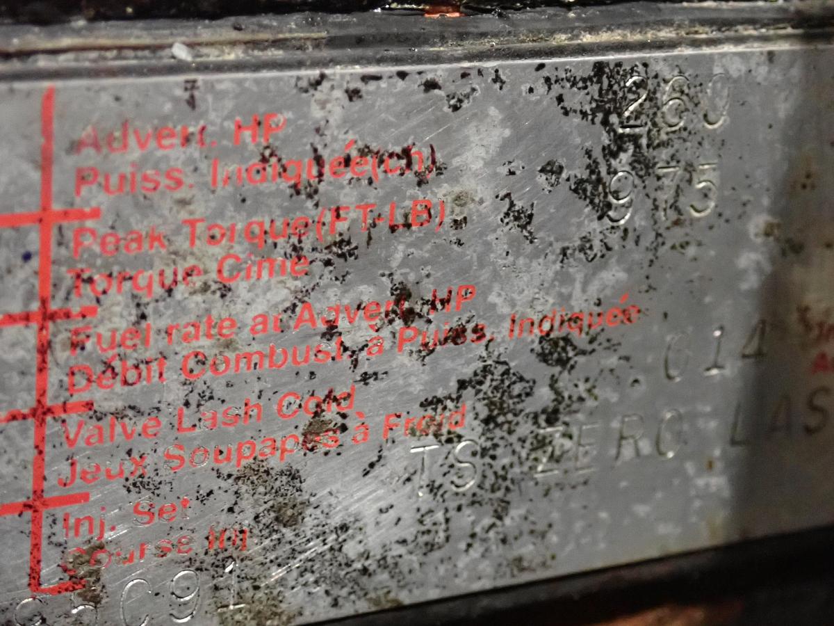 Used 1995 Cummins L10-260 Turbo Diesel Engine DRY INTAKE