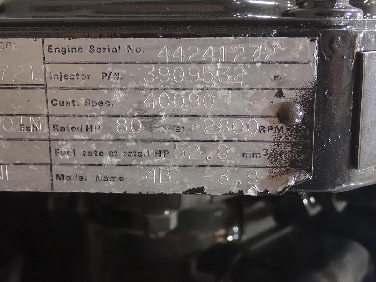 Used 1988 Cummins 4B 3.9 Diesel Engine GOVERNMENT REMAN!