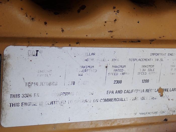 Used 1996 CAT 3306 DITA Diesel Engine Power Unit