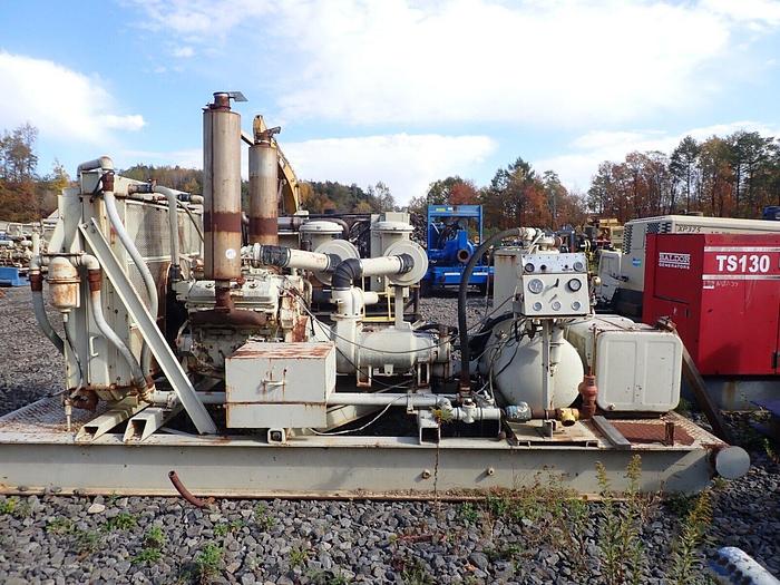 Used Quincy 850/200 Air Compressor 850 CFM Detroit Diesel 8V71 Skid Mounted 200 PSI!