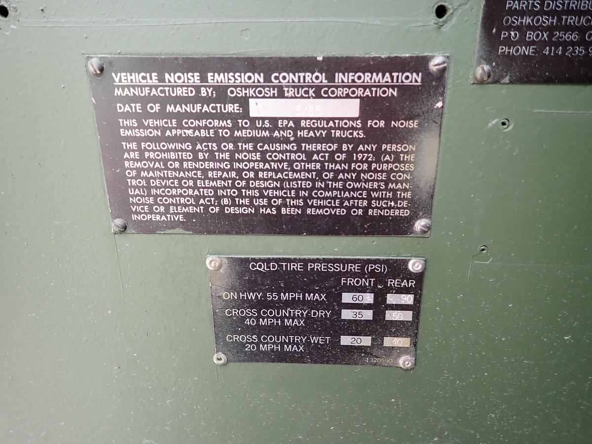 Used 1985 Oshkosh M985 8x8 HEMTT