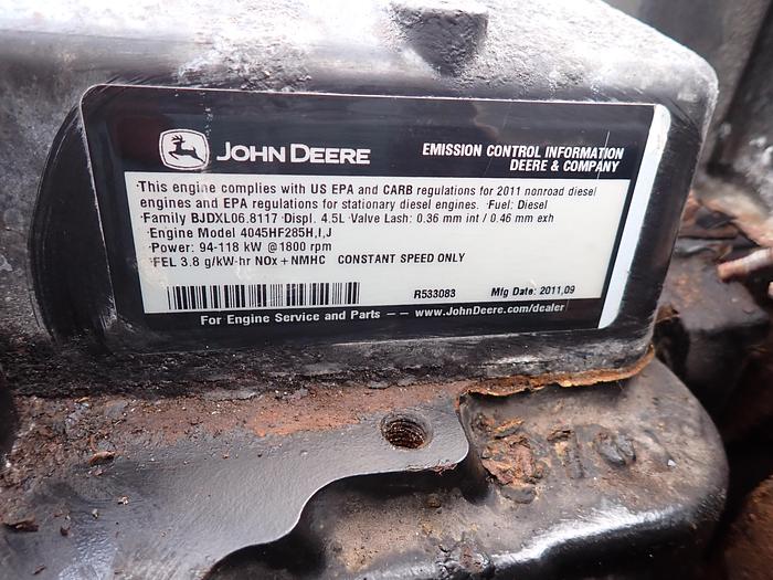 Used John Deere 4045HF285 Diesel Engine