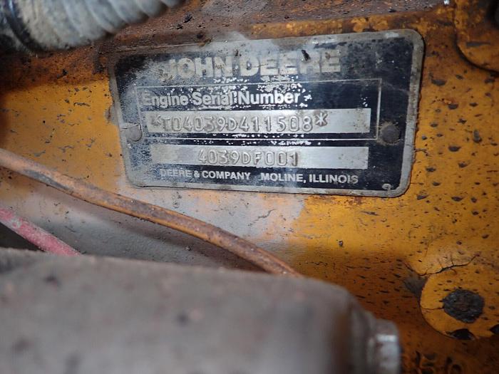 Used John Deere 4039DF Diesel Engine MINT RUNNER! VIDEO! 4039 Sweeper Backhoe